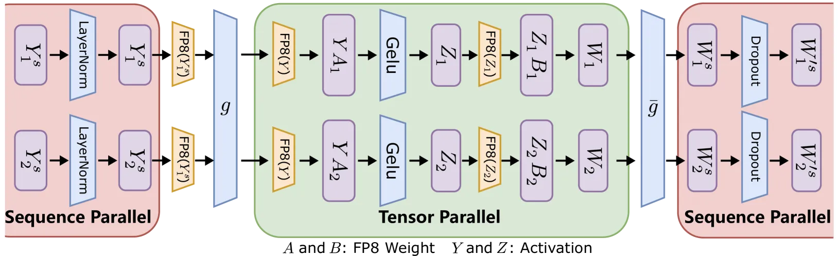 FP8 Transformer 层