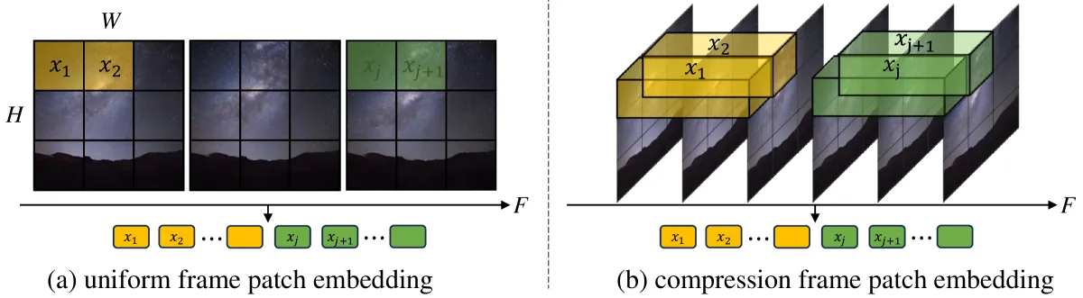 视频片段 patch embedding